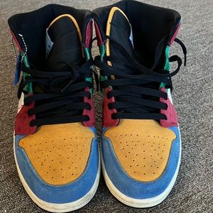 Men Multi-Colored Nike High Top Dunks